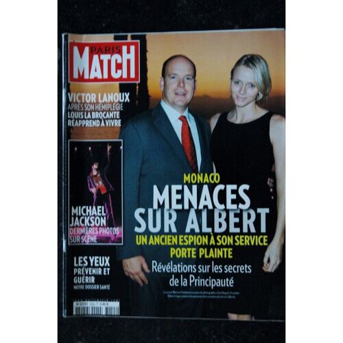 Paris Match N° 3155 5 Au 11 Nov. 2009 Michael Jackson - Victor Lanoux - Albert & Charlène
