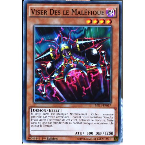 Carte Yu-Gi-Oh Mil1-Fr037 Viser Des Le Maléfique Neuf Fr
