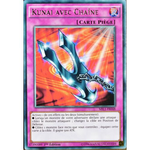 Carte Yu-Gi-Oh Mil1-Fr048 Kunai Avec Chaîne Neuf Fr