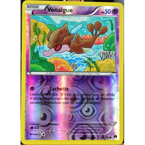Carte Pokémon 63/122 Venalgue 50 Pv - Reverse Xy09 - Rupture Turbo Neuf Fr