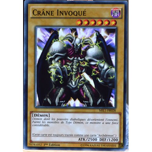 Carte Yu-Gi-Oh Mil1-Fr028 Crâne Invoqué Neuf Fr