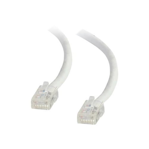 C2G Câble de raccordement réseau Cat5e non amorcé non blindé (UTP) - Cordon de raccordement - RJ-45 (M) pour RJ-45 (M) - 2 m - UTP - CAT 5e - bloqué, uniboot - blanc
