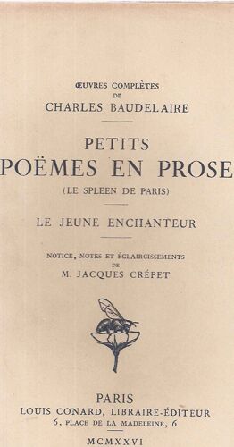 Petits Poèmes En Prose (Le Spleen De Paris). Le Jeune Enchanteur