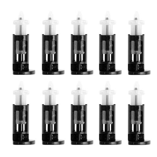 10pcs Clip de montage en plastique pour refroidisseurs de processeur 4 voies 1155 775 Cpu Heatsink Mount Pin Push Screw Cooler