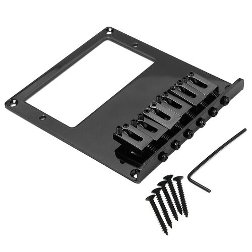 6 Saddle Tele Bridge Cordier Tele Humbucker Tl Chevalet De Guitare Pour Guitare Noir