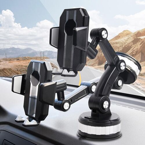 Support De Téléphone Portable De Voiture Rotatif À 360 Degrés, Pour Tableau De Bord, Pare-Brise, Ventouse Réglable, Berceau, Support Gps