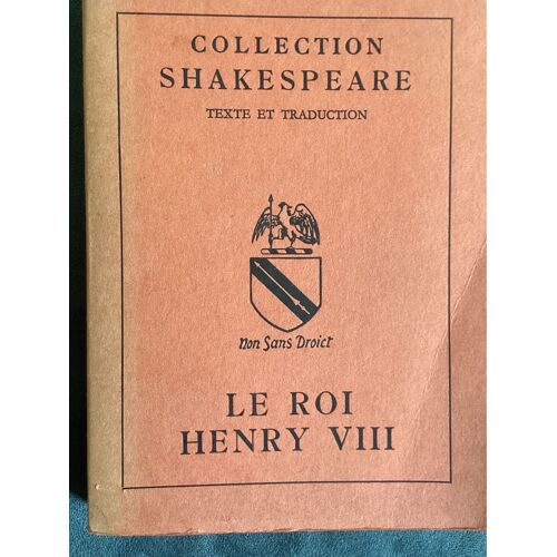 Le Roi Henry Viii Collection Shakespeare 