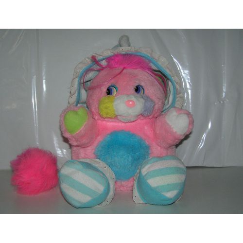 Peluche Poupée Popples Rose Rayé Bleu 32 Cm
