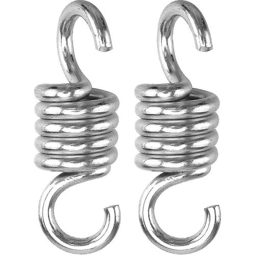 2 Pièces Spring Hamac Spring, Hanging Chair Spring Hamac, Rocking Chair Spring (Argent)