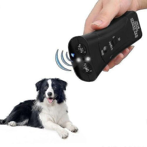 Dispositif Anti-Aboiement Ultrasonique Doux Pour Animaux De Compagnie Pour Chiens - Outil De Contrôle De Dressage Portatif Avec Double Capteur Led - Bark Begone Trainer - Dissuasion, Silencieux