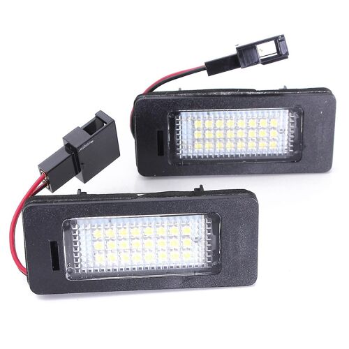 2x Plaque D'immatriculation Led Lampe De Lumière Pour A4 A5 Q5 S5 Tt 08-13 Sans Erreur