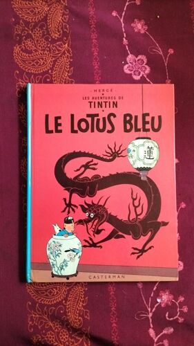 Bd Tintin "Le Lotus Bleu" 1980