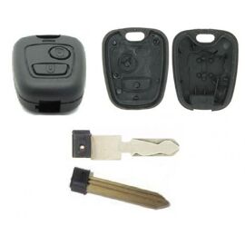 Coque De Clé Adaptable Pour Psa, 2 Boutons