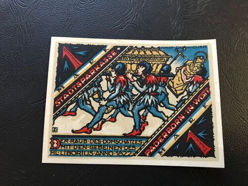 Notgeld - Billet Necéssité Allemagne - 1 Mark - Paderborn  - 1921
