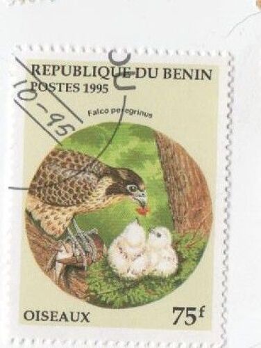 Timbre République Bénin Oiseaux 75f