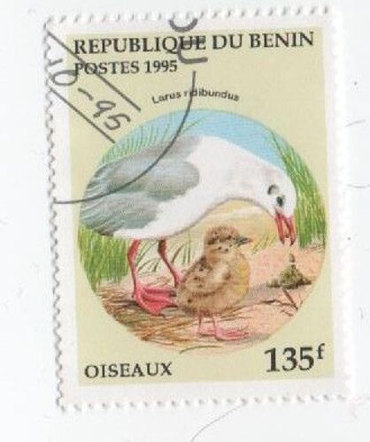 Timbre République Bénin Oiseaux 135f