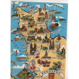 Carte Postale Theme Regions - Cartographie - N° 1 Normandie - Le Cotentin