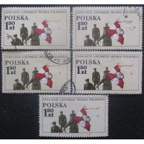 Pologne N°2404 X 5 Oblitéré