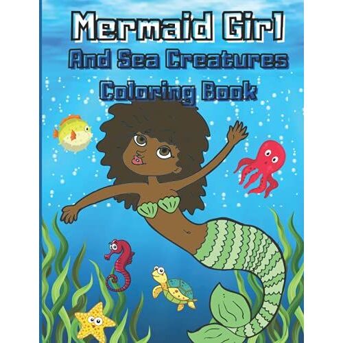Mermaid Girl: Coloring Book For Kids Ages 4-8 / 30 Patterns Of Mermaids / Coloring Activity / Relaxation And Creativity