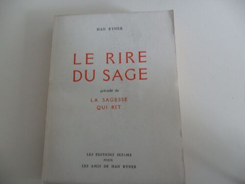 Le Rire Du Sage, Précédé De La Sagesse Qui Rit