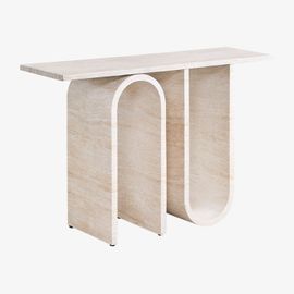 Console En Ciment Aspect Travertin Ceravi Travertine