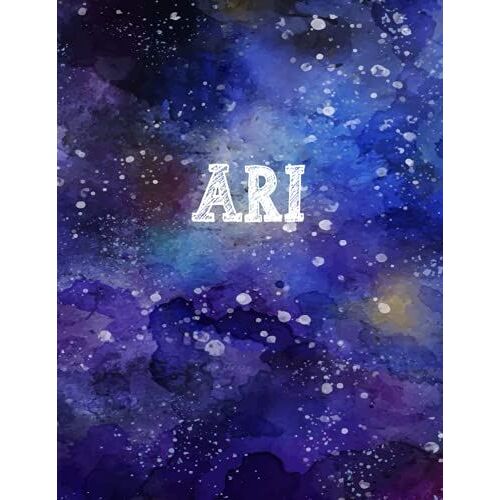 Ari: Personalized Name Notebook | Wide Ruled Paper Notebook Journal | For Teens Kids Students Girls| For Home School College | 8.5x11 Inch 160pages