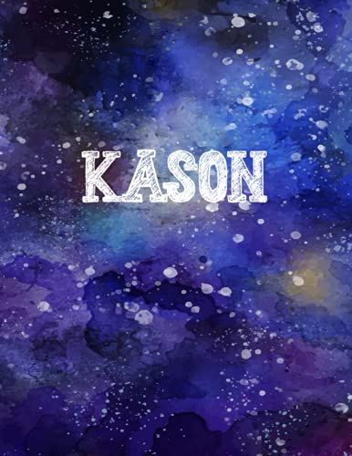 Kason: Personalized Name Notebook | Wide Ruled Paper Notebook Journal | For Teens Kids Students Girls| For Home School College | 8.5x11 Inch 160pages