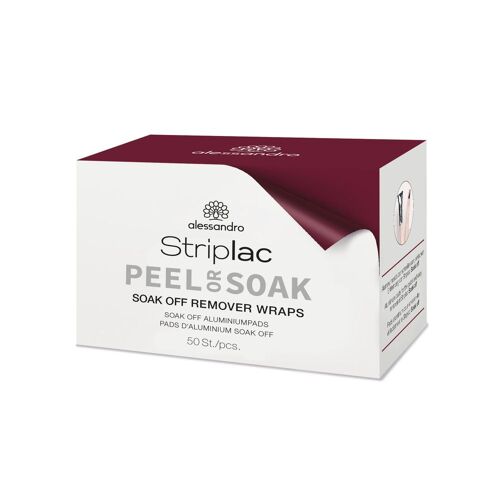 Striplac Peel Or Soak Wraps Pour Le Retrait Du Vernis Striplac Soak X50 - Alessandro - Papillotes Pour Le Retrait En Version Soak Off Du Vernis Semi-Permanent 