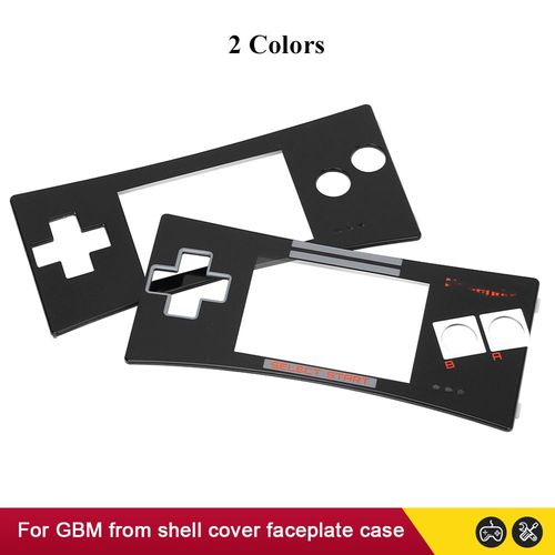 Convient Pour Coque Avant De Remplacement Pour Nintendo Game Boy Micro Noire Accessoires Pour Console Gbm