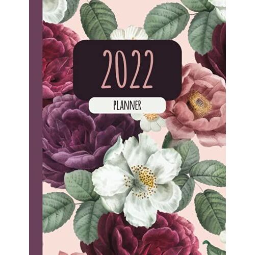 Mega Planner 2022 Weekly And Monthly: Undated Planner Daily 8.5 X 11 | All-In-One Undated Pink Planner
