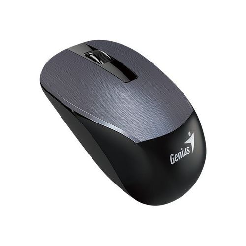 Genius NX 7015 - Souris - optique - 3 boutons - sans fil - 2.4 GHz - récepteur sans fil USB - gris de fer