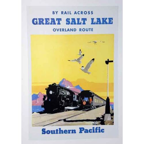 Affiche Great Salt Lake Southern Pacific 