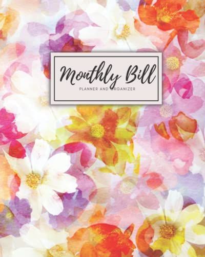 Monthly Bill Planner And Organizer: A Year-Long Undated Spending Tracker| Money Management Planner| Monthly Expenses & Debt Repayment Planner| ( Finacial Planner Organizers By Prodata Publishing)