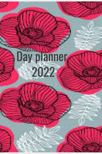 Daily Planner 2022: Daily Planner 2022 - Red And Grey - Lined Pages - 52 Pages - 6 X 9 - Planner