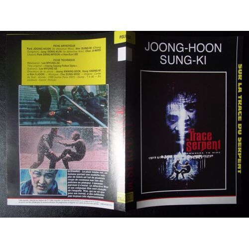  Jaquette Du Film.Sur Les Traces Du Serpent(1999).Réalisation.Lee Myung-Se Avec Park Joog-Hoon,Ahn Sung-Ki,Jang Dong-Kun,Choi Ji-Woo