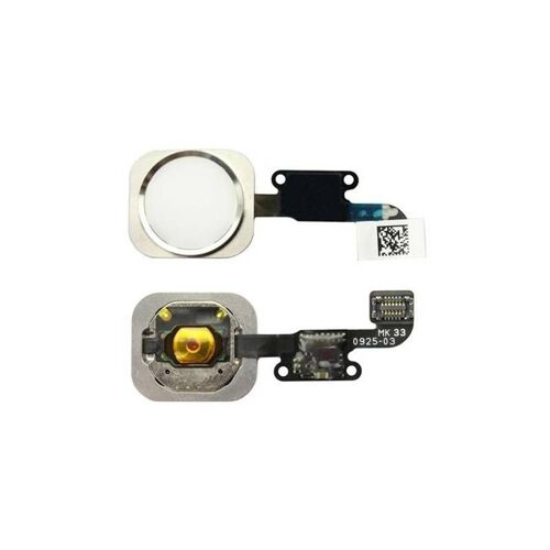 Bouton Home Lecteur D'empreinte + Nappe - Iphone 6s/6s+ - Blanc