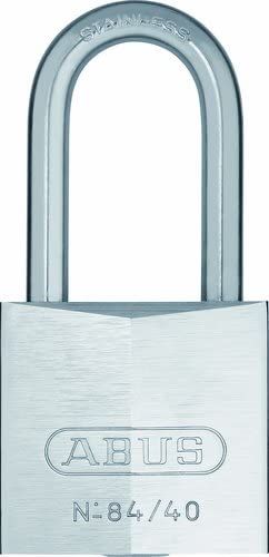 ABUS 84IB/40HB40 B/DFNLI - Cadenas 84-40mm haute anse Inox 40mm Blister - 33653