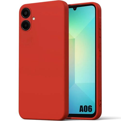 Coque Silicone pour Samsung Galaxy A06 - Protection Ultra Slim Antichoc Anti-Rayures - Rouge - E.F.Connection