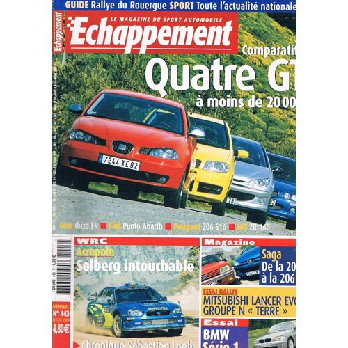 Echappement N°443 Juil 2004 : Quatre Gti A Moins De 20000euro