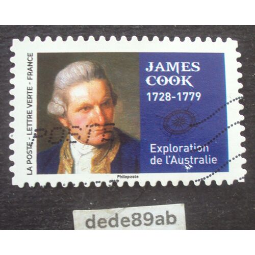 Timbre France 2022 . Grands Voyageurs : James Cook 1728-1779 Exploration De L' Australie . Oblitéré