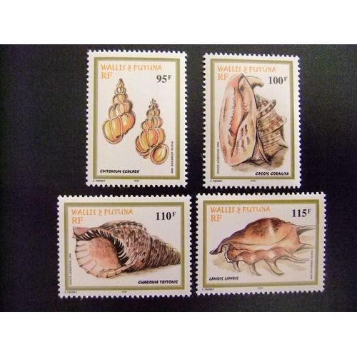 Wallis Et Futuna 1999 Faune Oquillages Du Lagon Yvert & Tellier Nº Pa 209 / 212 ** Mnh