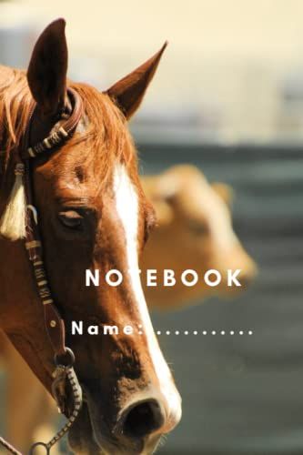Notebook: Horse, 6x9", 120 Pages With Lines. (Beautiful Horses)