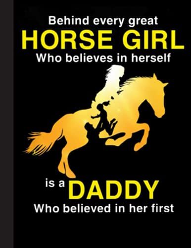 Behind Every Great Horse Girl Notebook: Lined Ruled Paper Notebook Journal | Cute Horse Wide Blank Lined Workbook For Students For Home School College For Writing Notes.