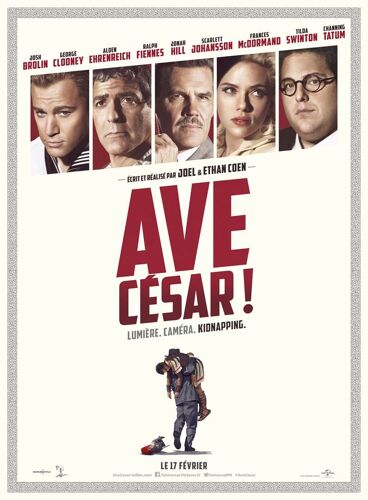 Affiche De Cinéma " Ave César " - Format 120x160cm- Joel & Ethan Coen, Avec George Clooney, Josh Brolin, Scarlett Johansson, Channing Tatum, Ralph Fiennes, Tilda Swinton-2016