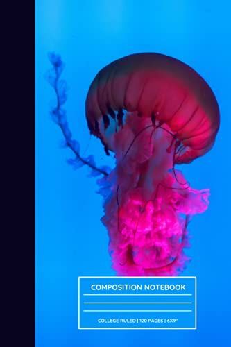 Floating Pink Jellyfish: Composition Notebook For Kids, Adults, Men, Women, Writers, And Jellyfish Lovers