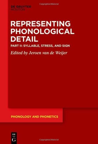 Syllable, Stress, And Sign: 33 (Phonology And Phonetics [Pp], 33)