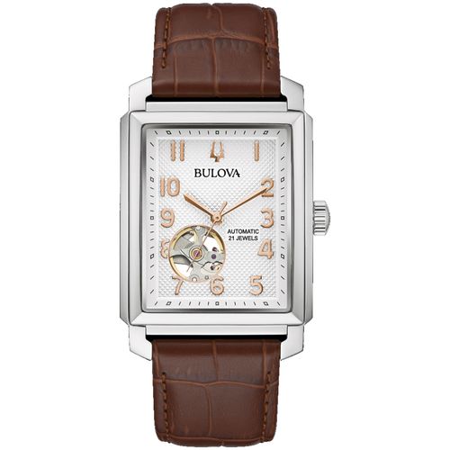 Bulova Montre Marron Analogique Hommes Sutton Automatic 96a268