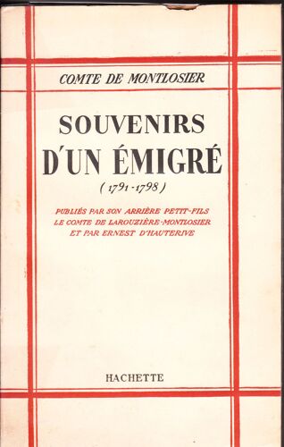 Souvenirs D'un Émigré