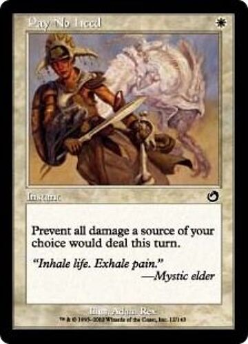 Pay No Heed Torment Mtg Vo