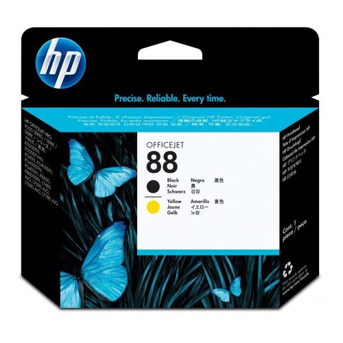 HP 88 Tête d'impression d'origine Noir Jaune